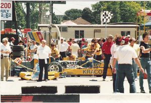 Michael Andretti Car at the 1986 Miller American 200