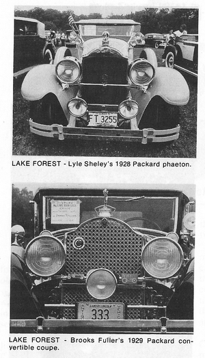 1928 Packard Phaeton & 1929 Packard Convertible Coupe