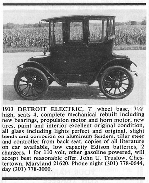 1913 Detroit Electric