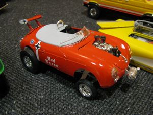 Red Baron Porsche Model Car