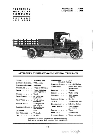 Atterbury Three-and-One-Half-Ton Truck 7D