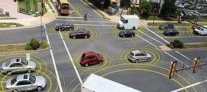 Vehicles connected to each other and to infrastructure