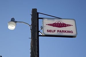 UFO Parking Sign