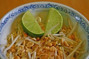 Pad Thai Salad with lime