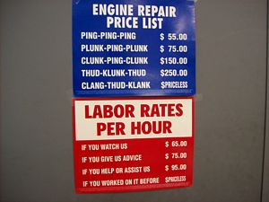 Repair Shop Prices