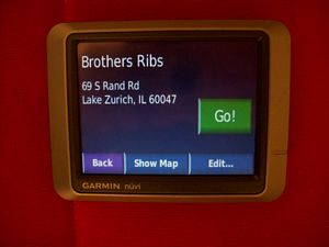 Brothers Ribs on Nuvi GPS