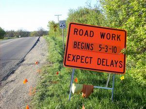 Work Zone on Bull Valley Road