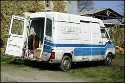 Blue & White Van Man