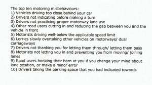 Motoring Misbehaviours