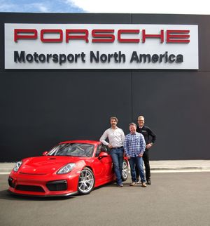 Black Swan Porsche with Pappas and Ward