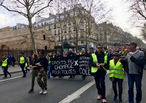yellow vest protesters
