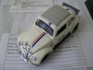 Volkswagen Beetle Herbie Fully Loaded Model Stock Car