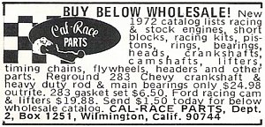 Cal-Race Parts Advertisement