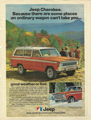 Jeep Cherokee Magazine Ad