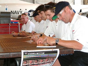 Corvette Racing Team Franck Freon, Johnny O'Connell, Andy Pilgrim, Ron Fellows, Oliver Gavin, Kelly Collins