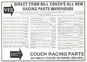 Couch Racing Parts Advertisement