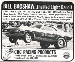 CRC Racing Products Bill Bagshaw Advertisement