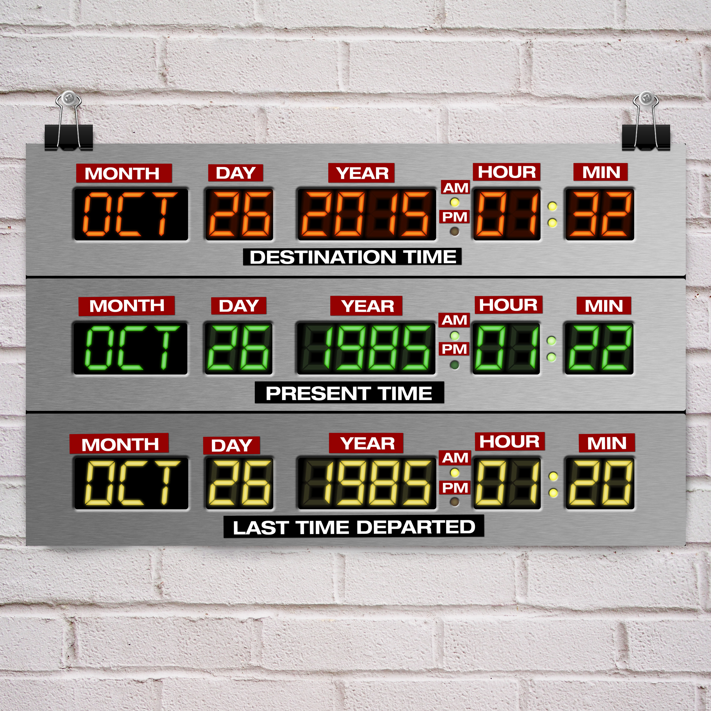 Horloge Circuit Temporel Retour Vers Le Futur Horloge Circuit Temporel Retour Vers Le Futur | AUTOMASITES