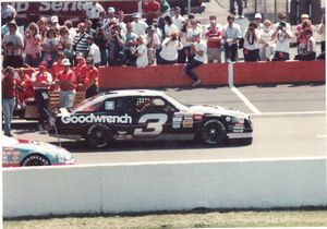 1988 Dale Earnhardt Aero Coupe Chevrolet Monte Carlo at the 1988 Champion Spark Plug 400