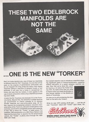 Edelbrock Torker Advertisement