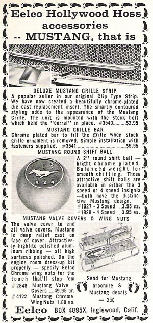 Eelco Ford Mustang Advertisement