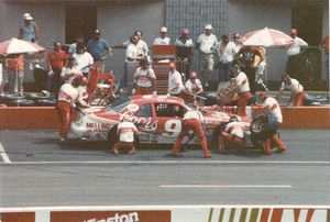 1987 Bill Elliott Car at the 1987 Champion Spark Plug 400