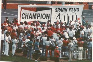 1987 Bill Elliott Car at the 1987 Champion Spark Plug 400