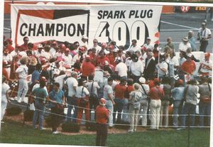 1987 Bill Elliott Car at the 1987 Champion Spark Plug 400