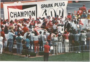 1987 Bill Elliott Car at the 1987 Champion Spark Plug 400