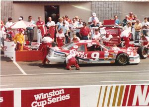 1988 Bill Elliott Car at the 1988 Champion Spark Plug 400