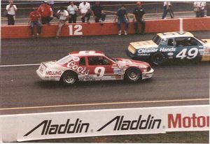 1985 Bill Elliott Car at the 1985 Champion Spark Plug 400