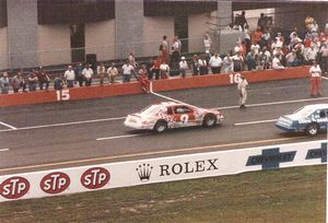 1985 Bill Elliott Car at the 1985 Champion Spark Plug 400