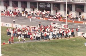 1986 Bill Elliott Car at the 1986 Champion Spark Plug 400