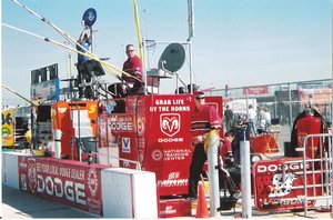 Bill Elliott 2002 Tropicana 400 Pit Box