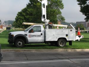 Comcast Ford F-450 Cherry Picker