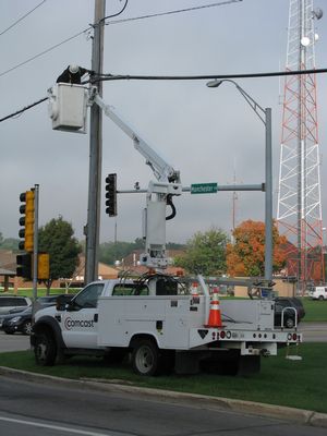 Comcast Ford F-450 Cherry Picker
