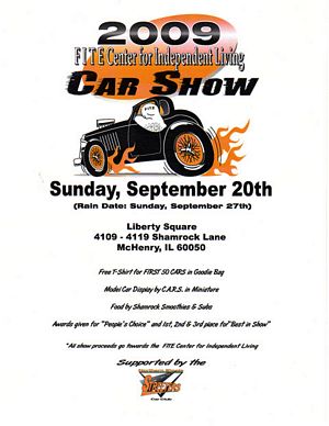 2009 FITE Center for Independent Living Car Show Flyer