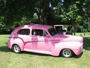 Pink Ford Hot Rod