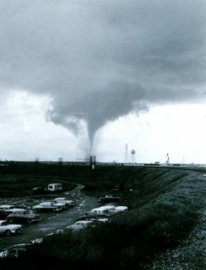 Tornado and Parking Lot