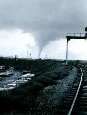 Tornado and Parking Lot