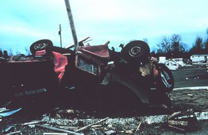 Tornado Destroyed Truck