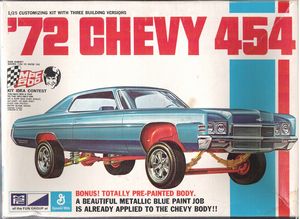 MPC '72 Chevy 454 Impala Model Kit Box