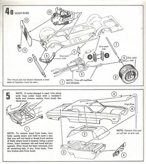 MPC '72 Chevy 454 Impala Model Kit Instructions