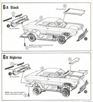 MPC '72 Chevy 454 Impala Model Kit Instructions