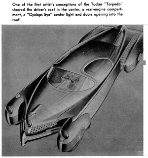 Tucker Torpedo Concept Drawing