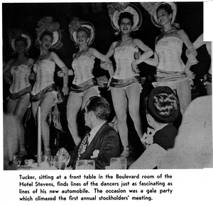 Preston Tucker and dancing girls