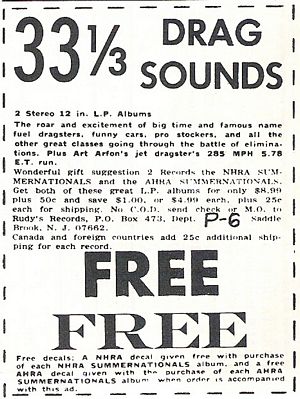 Drag Sounds Advertisement