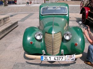 Green Classic Car