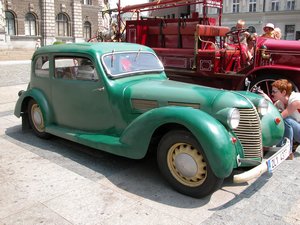 Green Classic Car