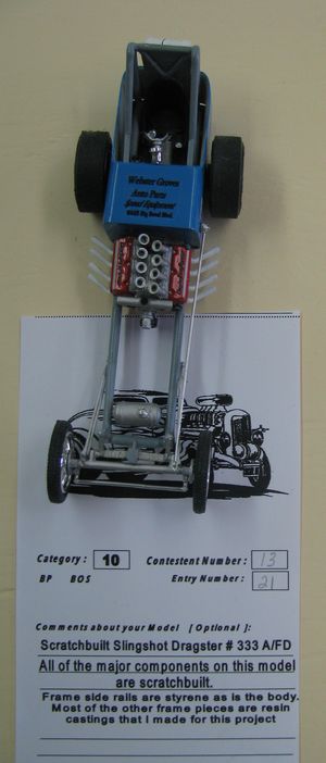 Slingshot Dragster Model Car